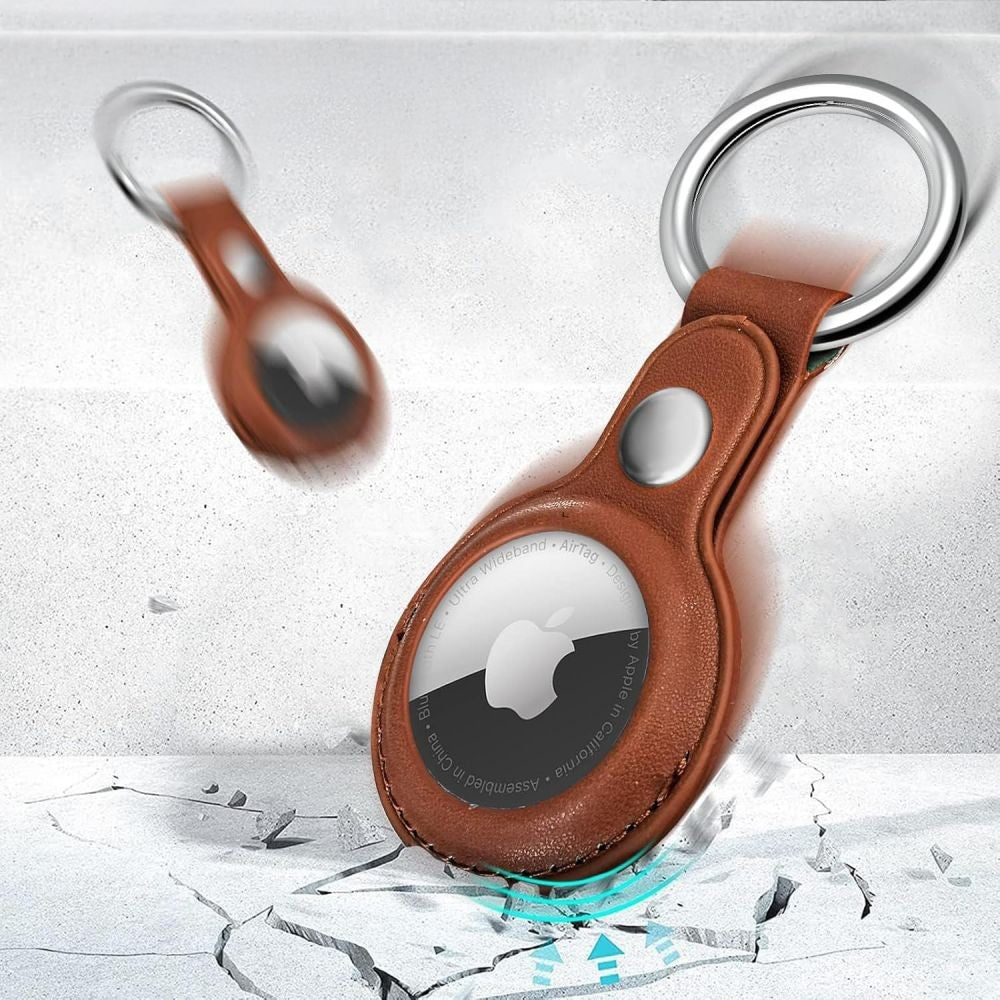 NaturalFit Θήκη Tech-Protect για Apple AirTag 1/2 Καφέ | www.lightgear.gr