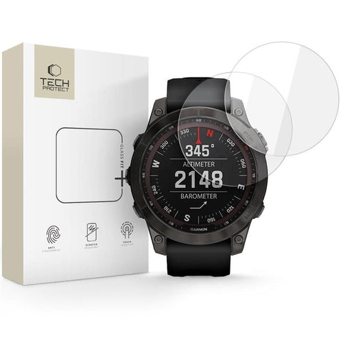 Tempered Glass Tech-Protect Glass Fit+ για Garmin Fenix 7X / 7X Pro Διάφανο 2τεμ | www.lightgear.gr