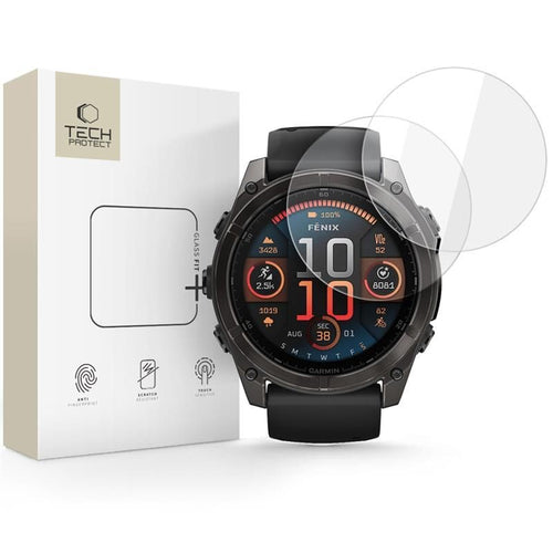 Tempered Glass Tech-Protect Glass Fit+ για Garmin Fenix 8 51mm Clear 2τεμ | www.lightgear.gr