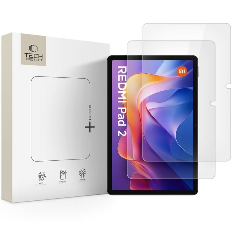 Tempered Glass Tech-Protect Glass Fit+ για Xiaomi Redmi Pad 2 11.0 / SE 11.0 Διάφανο 2τεμ | www.lightgear.gr