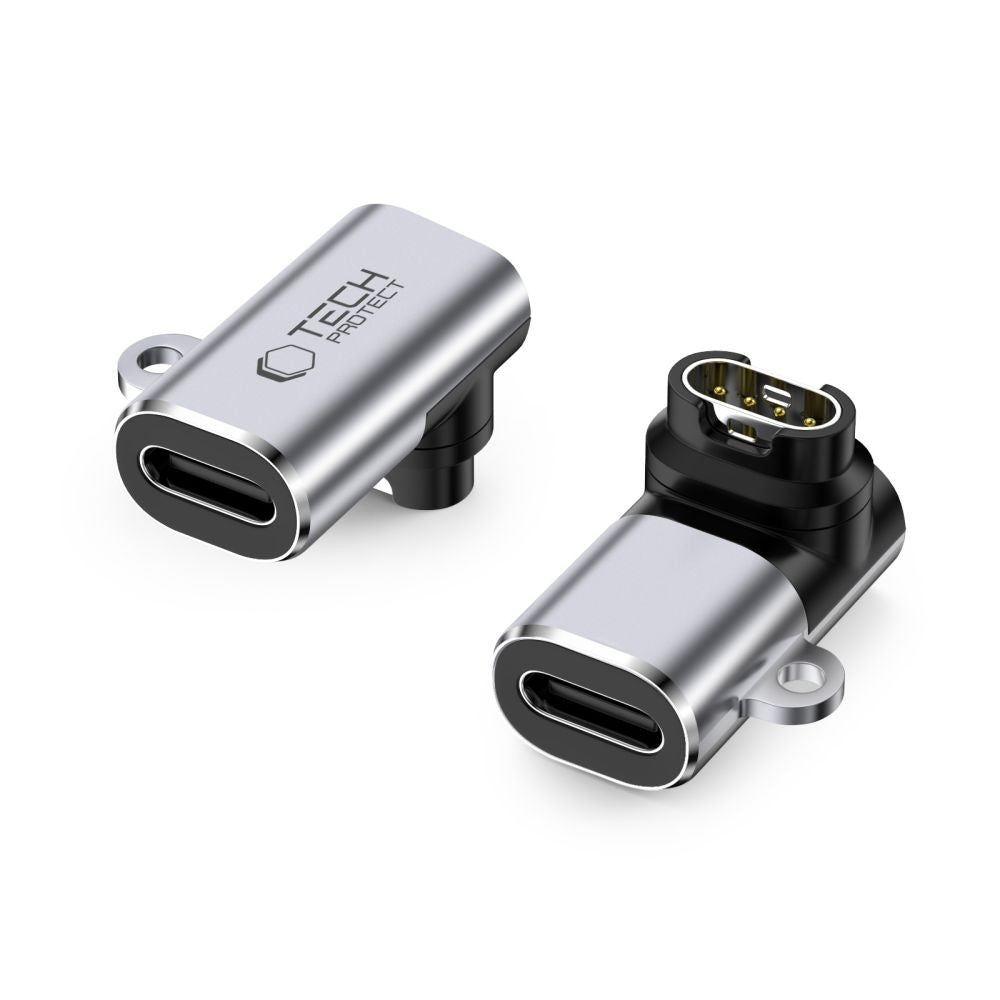 Ultraboost USB-C Angle Adapter Tech-Protect για Garmin Watch Γκρι | www.lightgear.gr