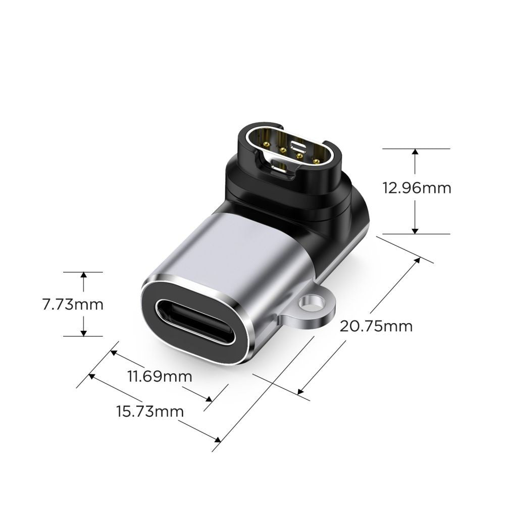 Ultraboost USB-C Angle Adapter Tech-Protect για Garmin Watch Γκρι | www.lightgear.gr