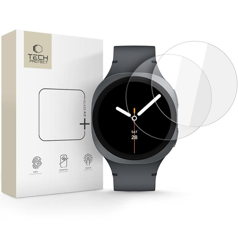Tempered Glass Tech-Protect Glass Fit+ για Samsung Galaxy Watch 8 44mm Διάφανο 2τεμ | www.lightgear.gr