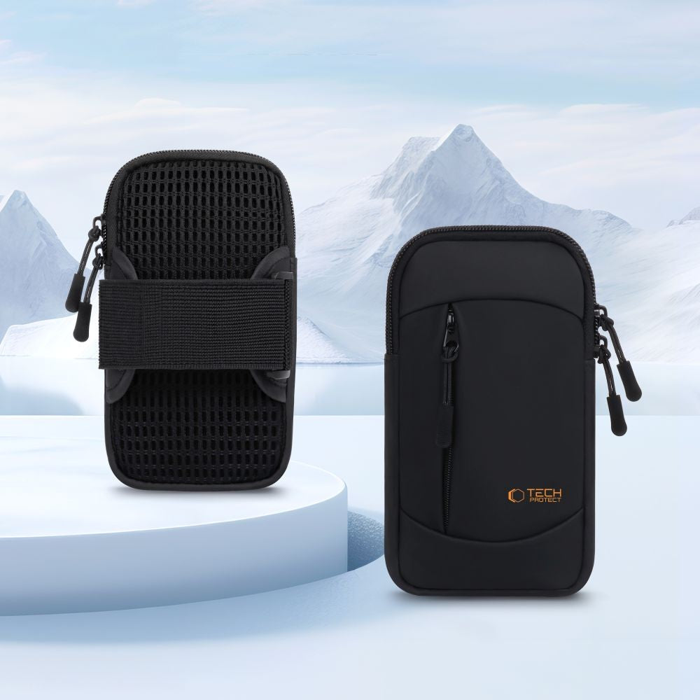 Universal Sport Armband Tech-Protect M6 Μαύρο και Πορτοκαλί | www.lightgear.gr