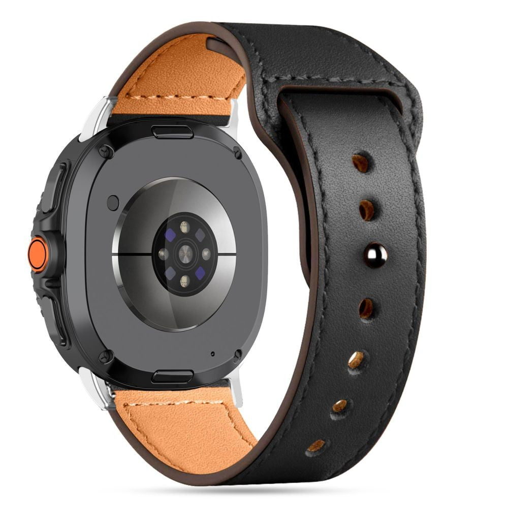 Leatherfit Strap Tech-Protect για Samsung Galaxy Watch 40/44/46mm Μαύρο | www.lightgear.gr