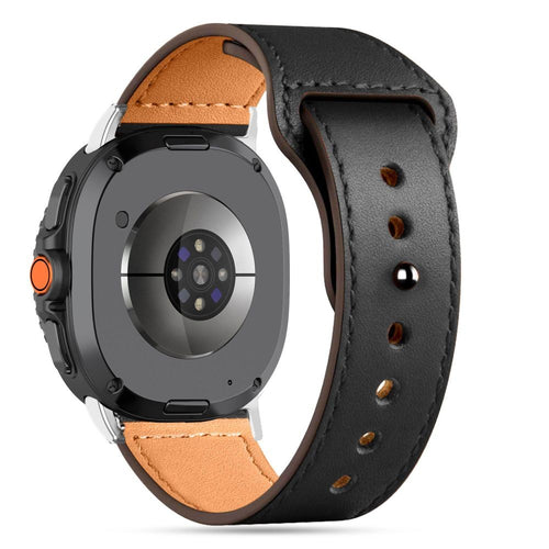 Leatherfit Strap Tech-Protect για Samsung Galaxy Watch 40/44/46mm Μαύρο | www.lightgear.gr