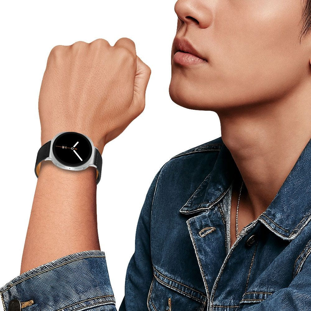Leatherfit Strap Tech-Protect για Samsung Galaxy Watch 40/44/46mm Μαύρο | www.lightgear.gr