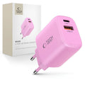 Επιτοίχιος Φορτιστής Tech-Protect NCA30 PD 30W QC3.0 USB-A / USB-C Ροζ | www.lightgear.gr