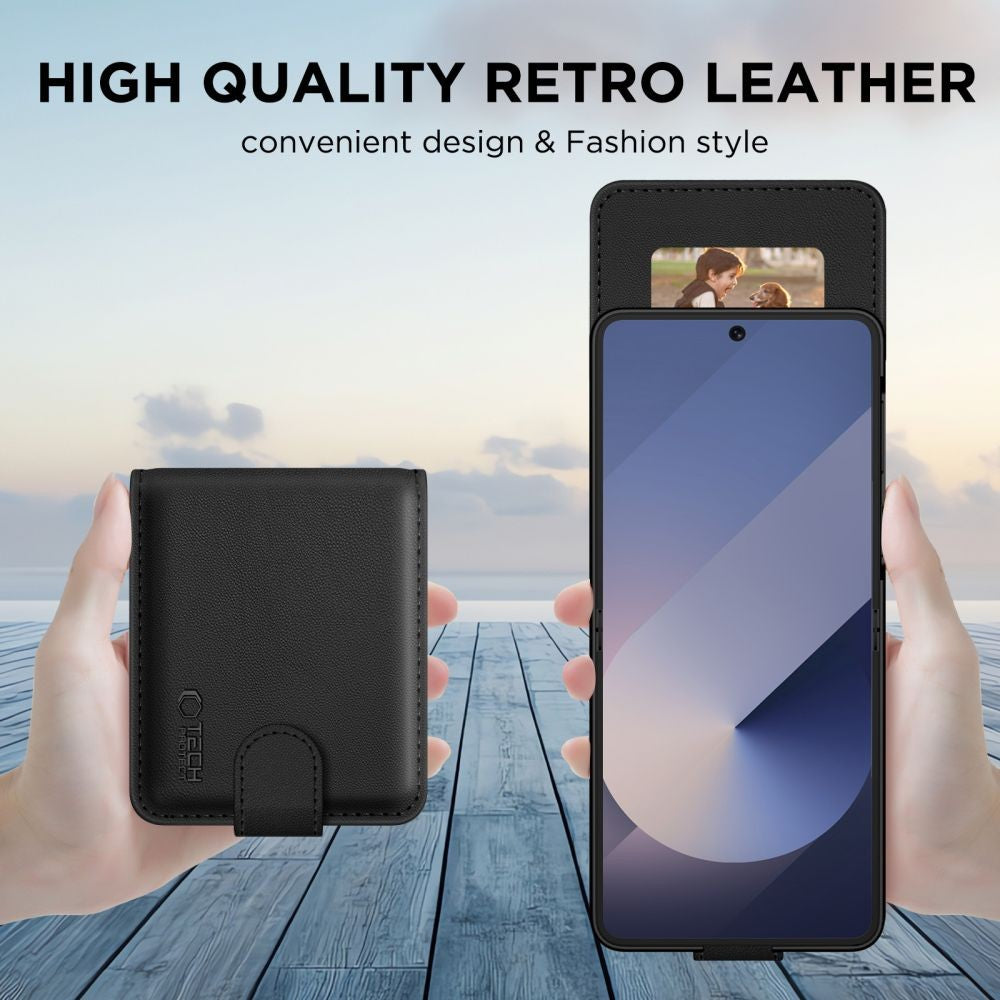 Wallet Θήκη Tech-Protect για Samsung Galaxy Z Flip 6 / 7 FE Μαύρο | www.lightgear.gr