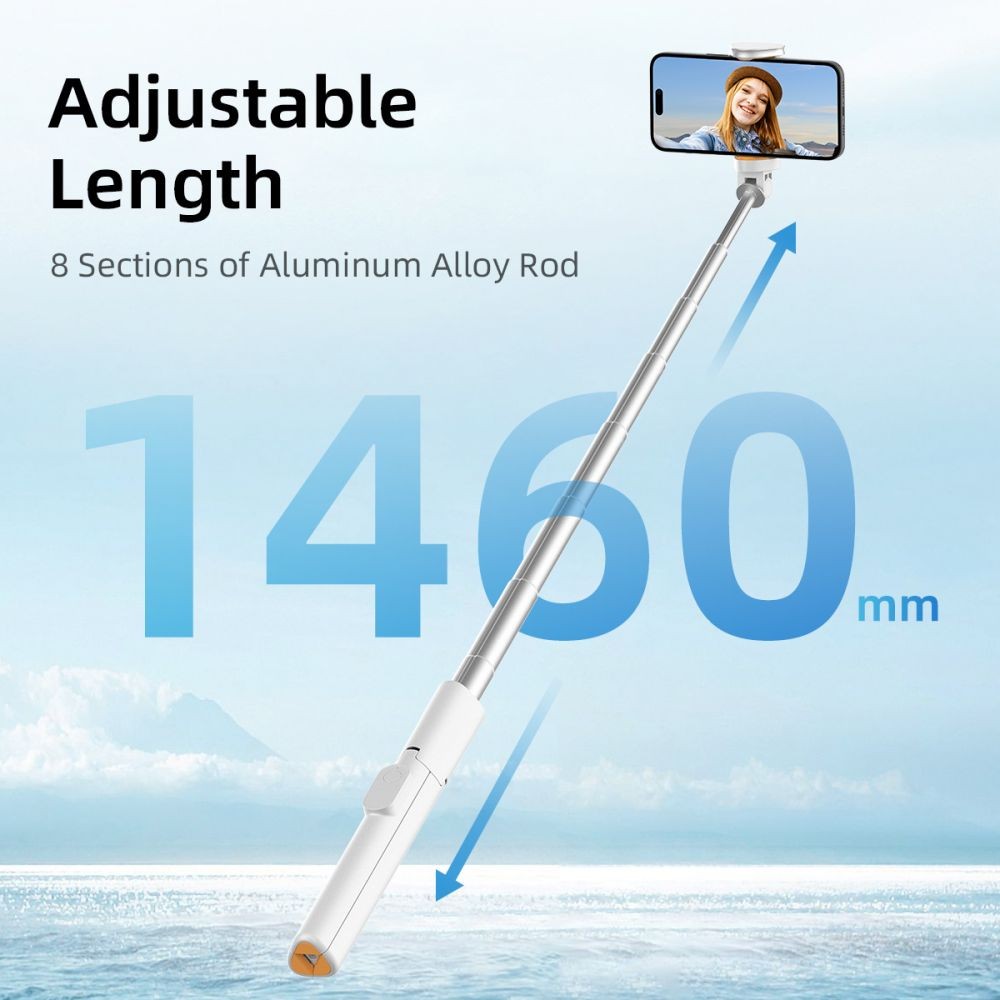 Selfie Stick Tech-Protect L09S με Tripod Λευκό | www.lightgear.gr