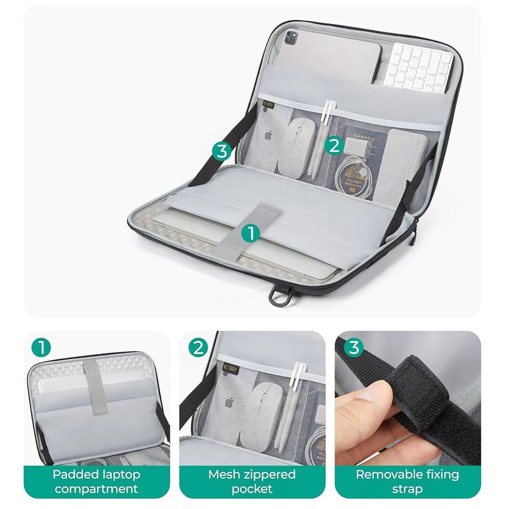 Ranger-X Tactical Laptop Θήκη Tech-Protect για 15-16" Μαύρο | www.lightgear.gr