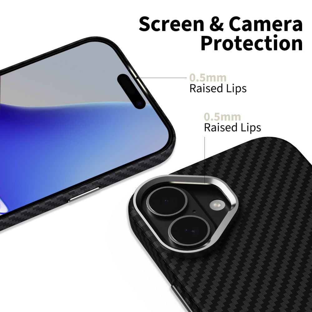 Θήκη Ion Carbon MagSafe Tech-Protect για iPhone 17 Μαύρο Ασημί | www.lightgear.gr