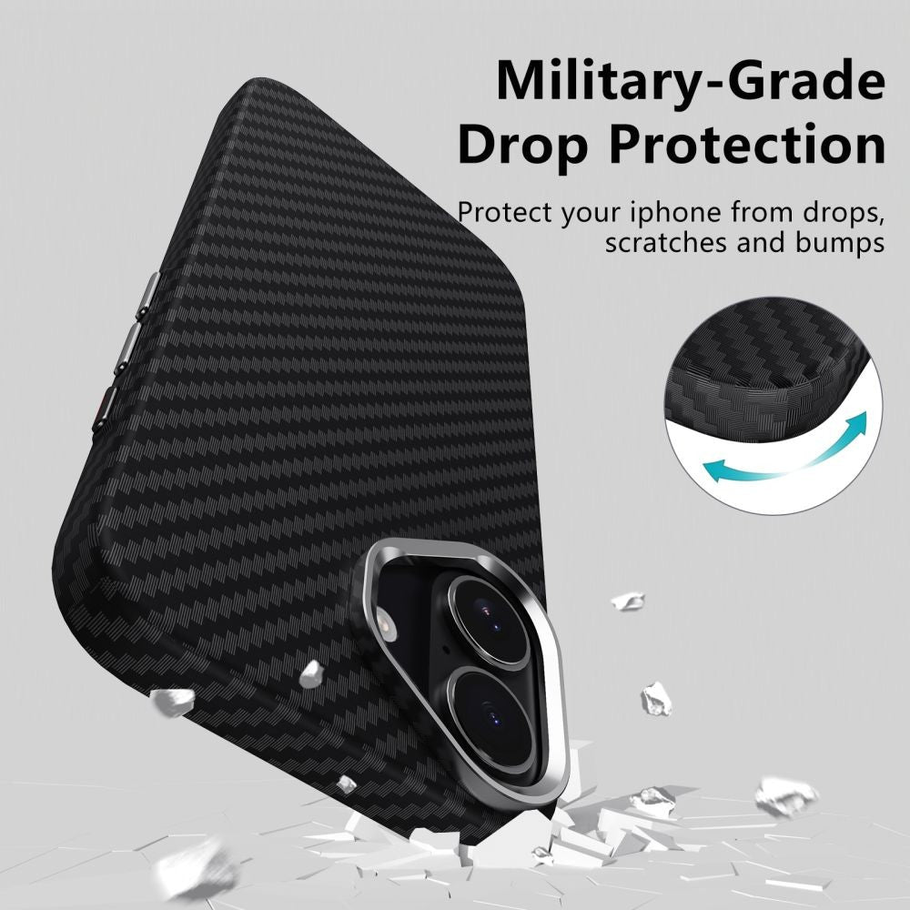Θήκη Ion Carbon MagSafe Tech-Protect για iPhone 17 Μαύρο Ασημί | www.lightgear.gr