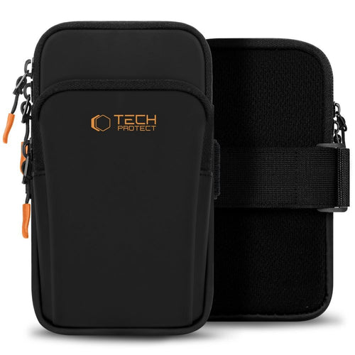 Universal Sport Armband Θήκη Tech-Protect M7 Μαύρο και Πορτοκαλί | www.lightgear.gr