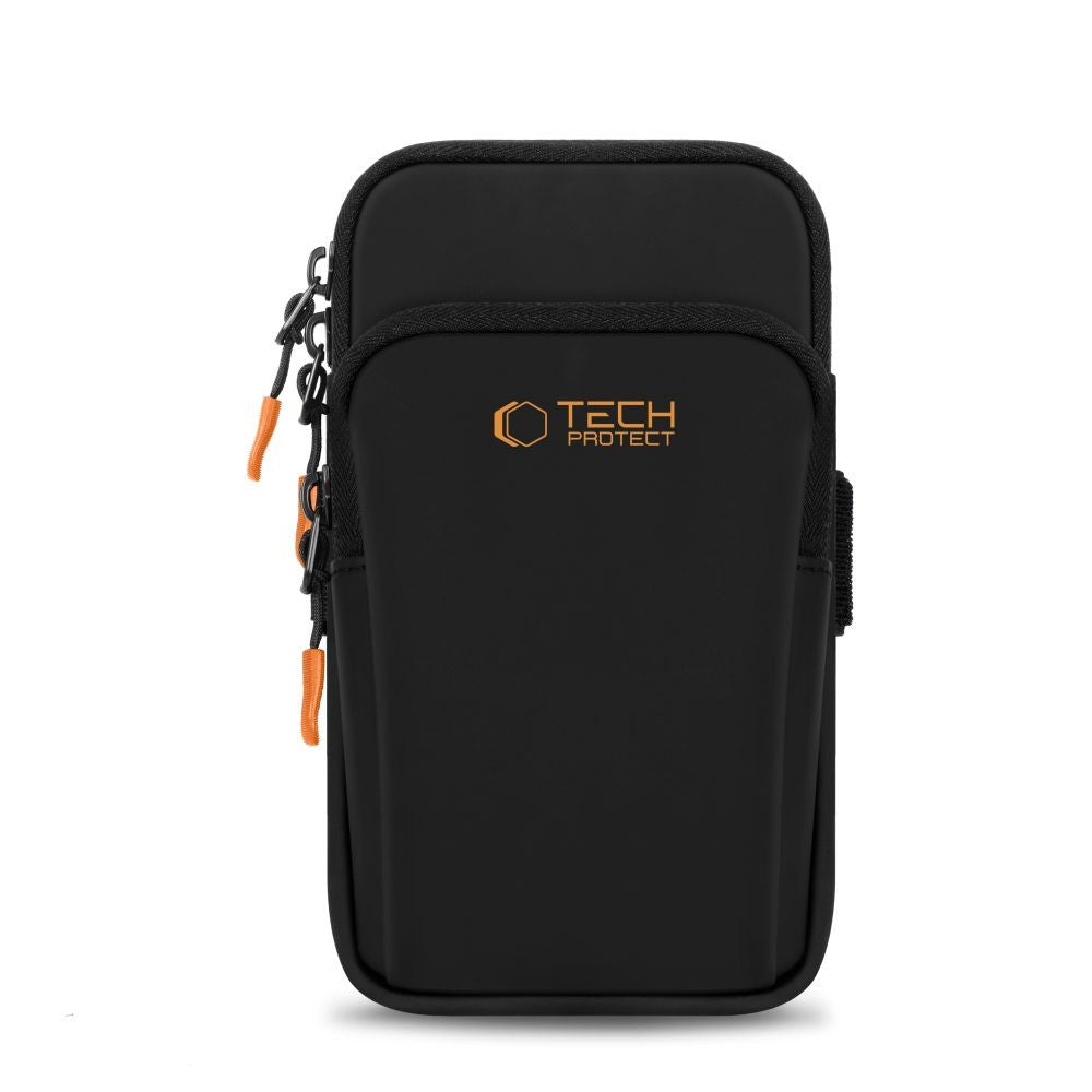Universal Sport Armband Θήκη Tech-Protect M7 Μαύρο και Πορτοκαλί | www.lightgear.gr