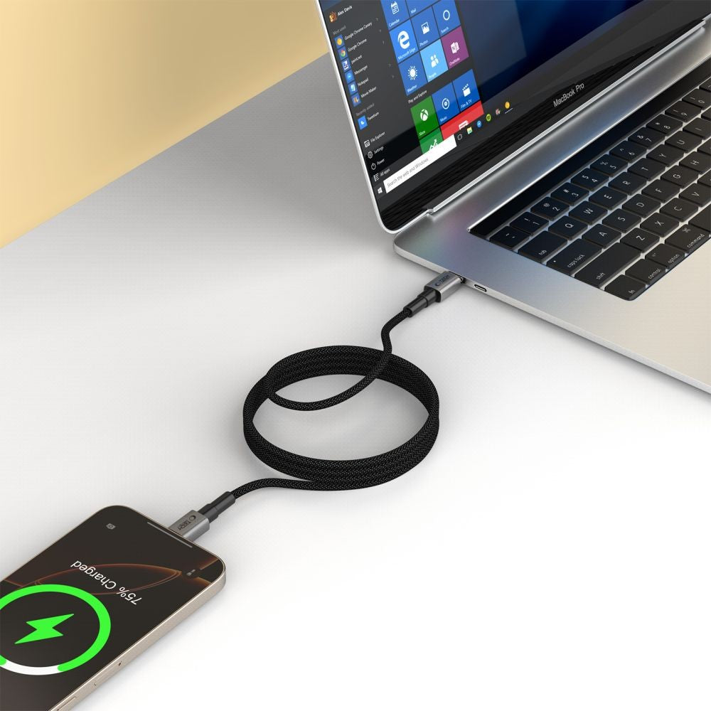 USB-C PD Καλώδιο Tech-Protect Ultraboost DNA MagTwist 100W / 5A 200cm Γκρι | www.lightgear.gr