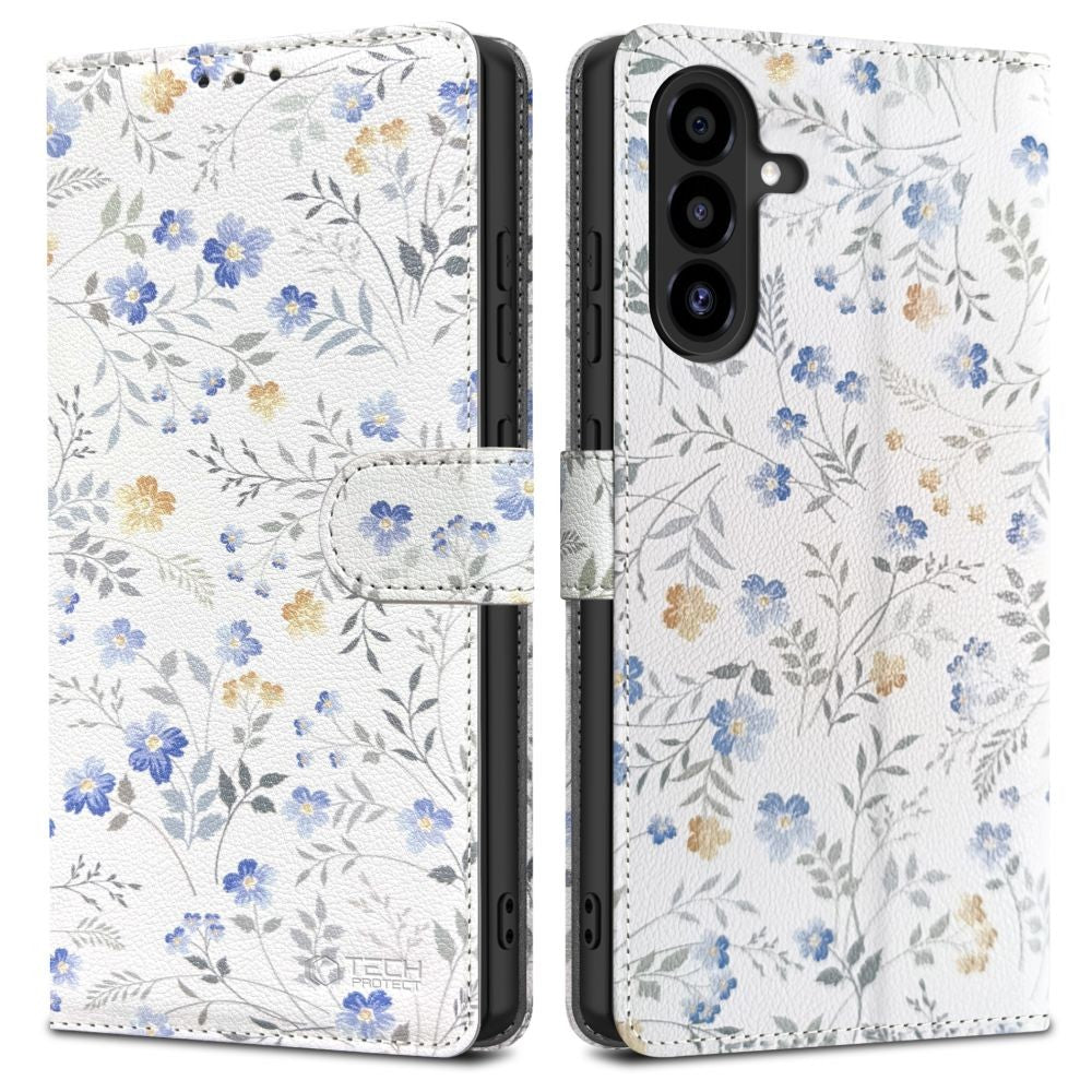 Wallet Θήκη Tech-Protect για Samsung Galaxy A26 5G / A17 4G / 5G Daisies with Leaves | www.lightgear.gr