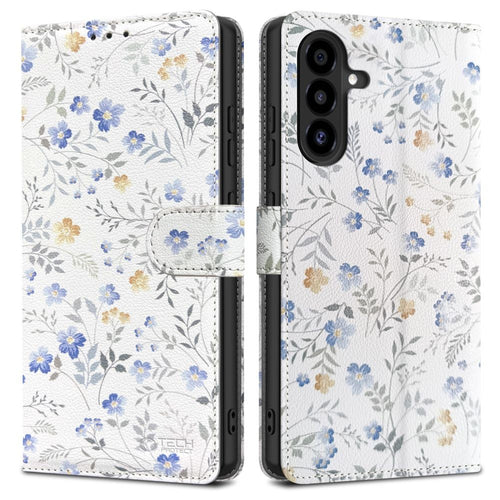 Wallet Θήκη Tech-Protect για Samsung Galaxy A26 5G / A17 4G / 5G Daisies with Leaves | www.lightgear.gr