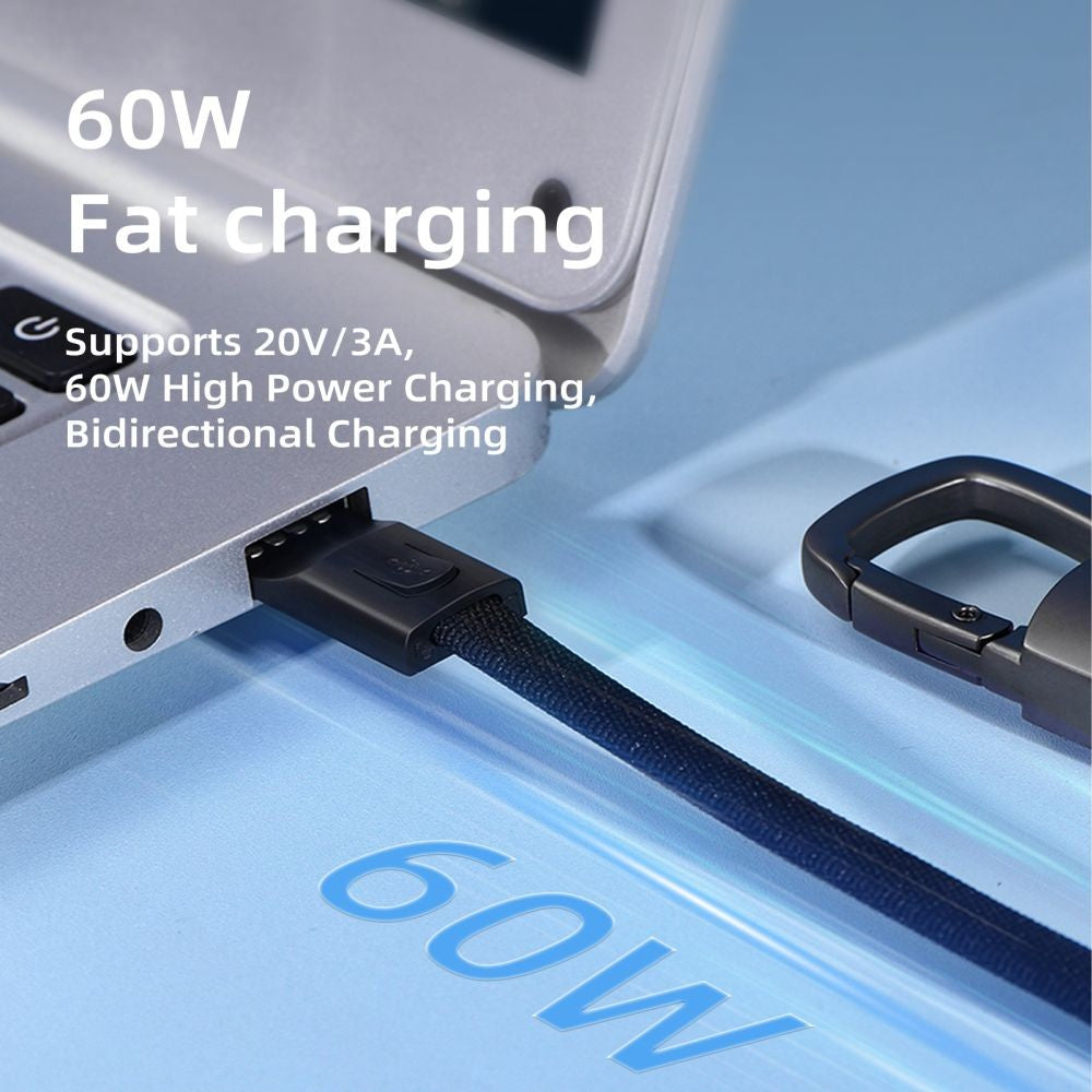 Ultraboost DNA Cable Tech-Protect με Keychain USB-C PD 60W / 3A Γκρι | www.lightgear.gr