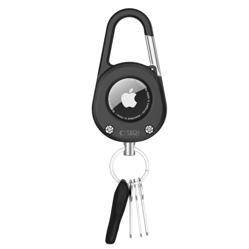 Θήκη Tech-Protect Slidelock Carabiner για AirTag 1/2 Μαύρο | www.lightgear.gr
