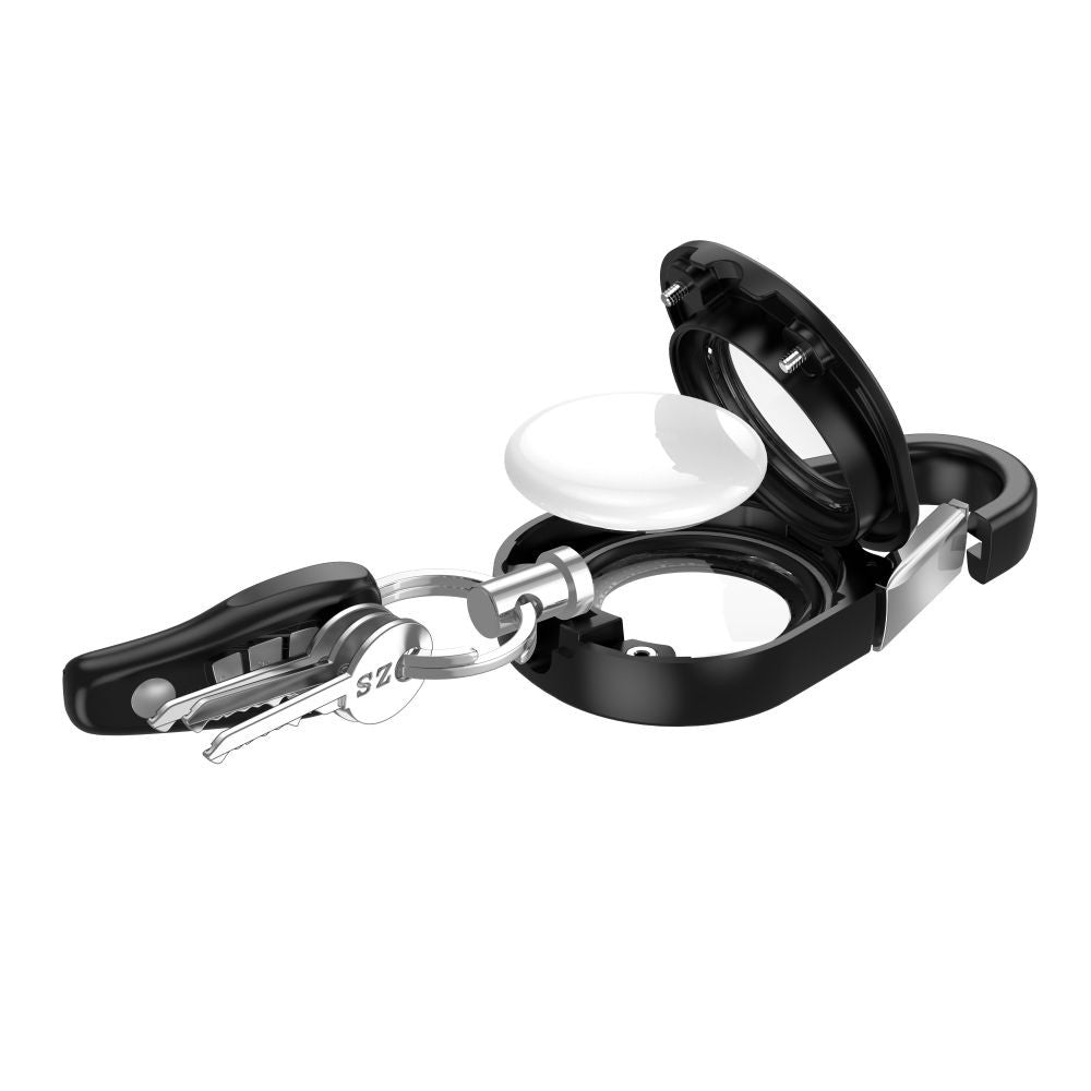 Θήκη Tech-Protect Slidelock Carabiner για AirTag 1/2 Μαύρο | www.lightgear.gr