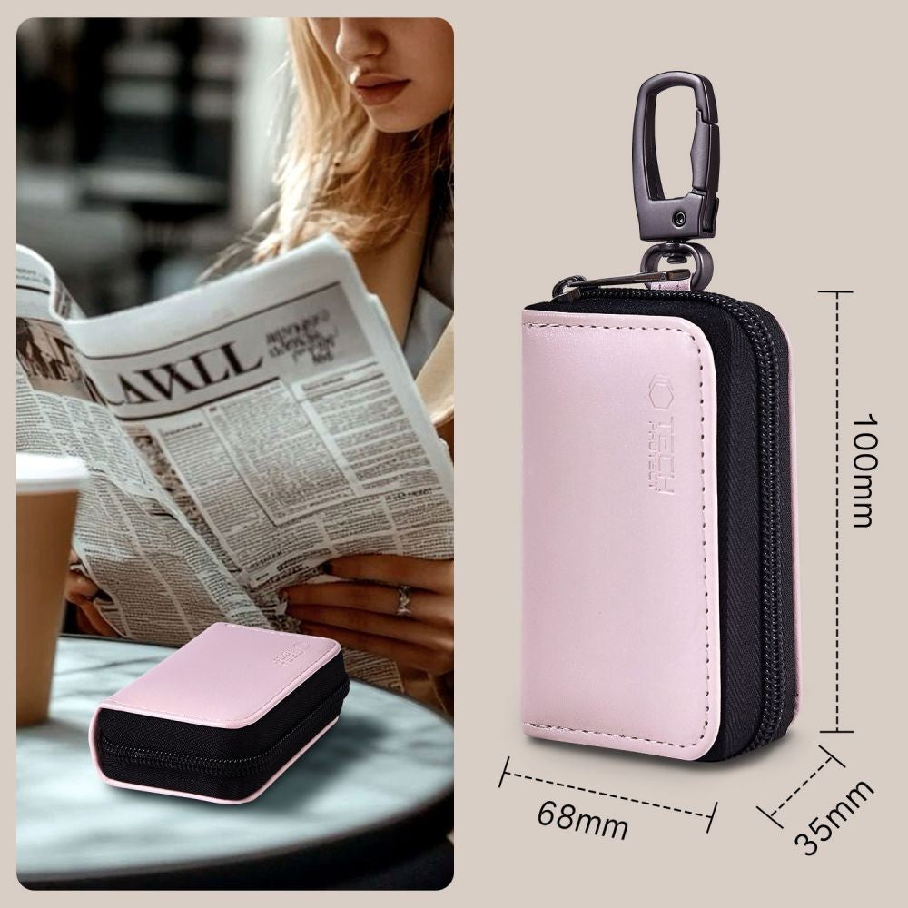 Θήκη Κλειδιού Αυτοκινήτου Tech-Protect KLR300 RFID Blocking Ροζ | www.lightgear.gr