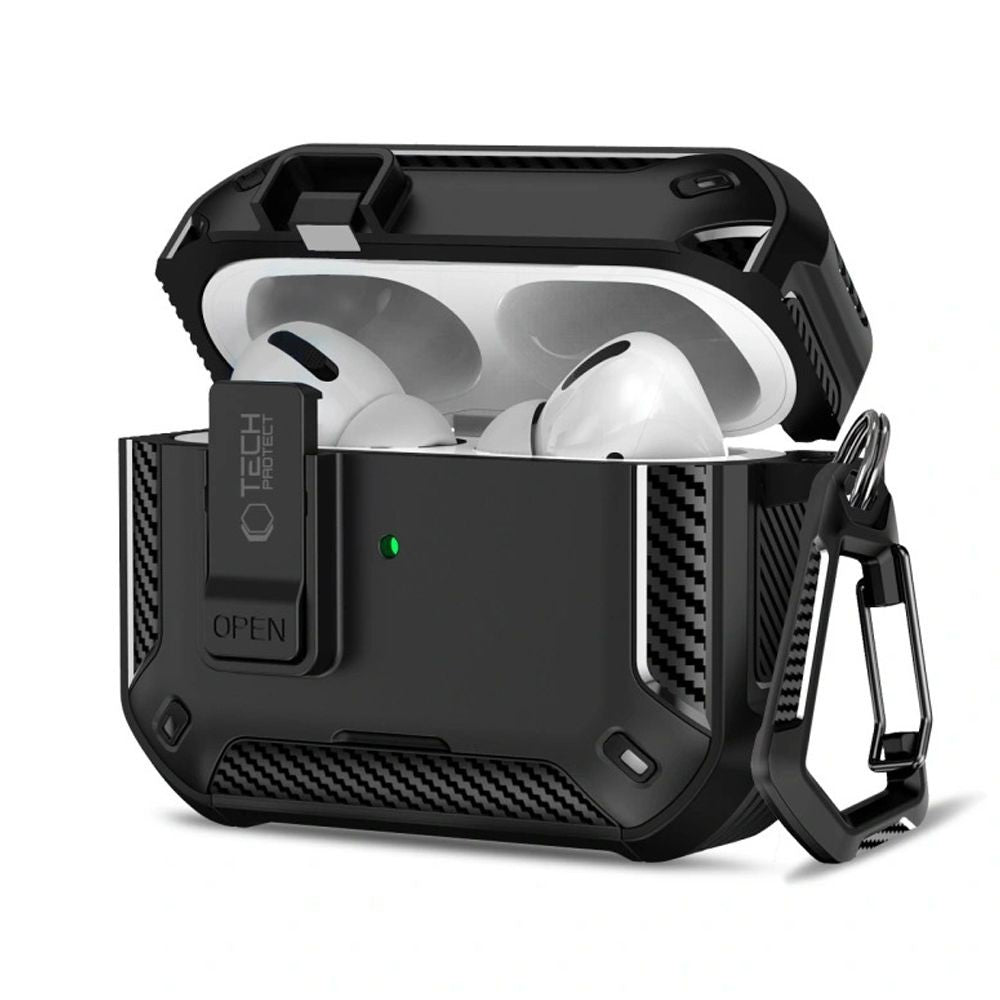 Θήκη Tech-Protect Carbonox MagSafe για AirPods Pro Μαύρο | www.lightgear.gr