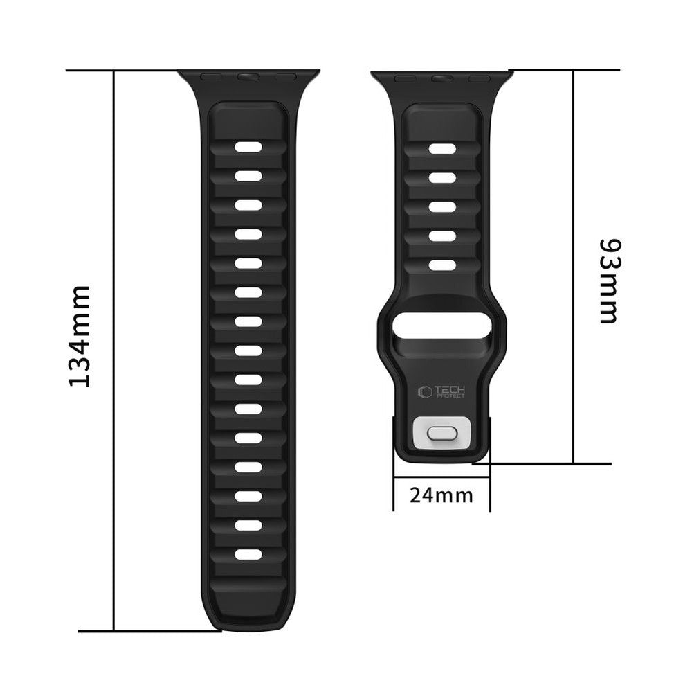 IconBand Line Strap Tech-Protect για Apple Watch 44 / 45 / 46 / 49mm Μαύρο | www.lightgear.gr