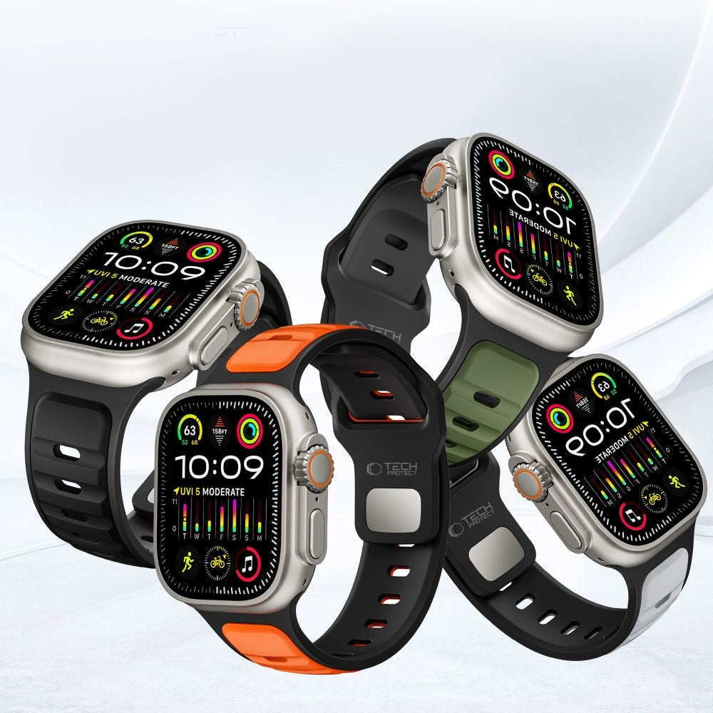 IconBand Line Strap Tech-Protect για Apple Watch 44 / 45 / 46 / 49mm Μαύρο | www.lightgear.gr