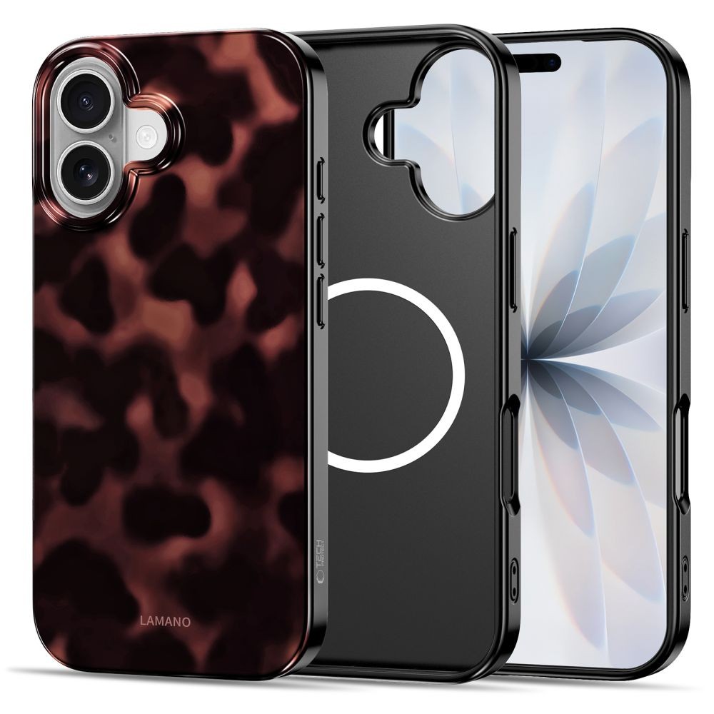 Θήκη Tech-Protect Lamano MagSafe για iPhone 16 Μαύρο Κόκκινο | www.lightgear.gr