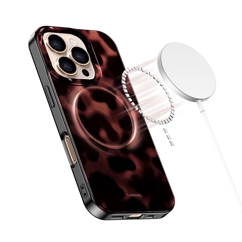 Θήκη Tech-Protect Lamano MagSafe για iPhone 16 Pro Max Μαύρο Κόκκινο | www.lightgear.gr