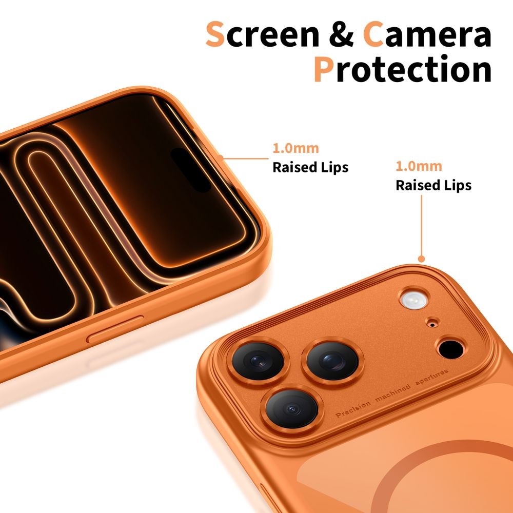 Θήκη Tech-Protect Magpeak MagSafe CC για iPhone 17 Pro Max Διάφανη Πορτοκαλί | www.lightgear.gr