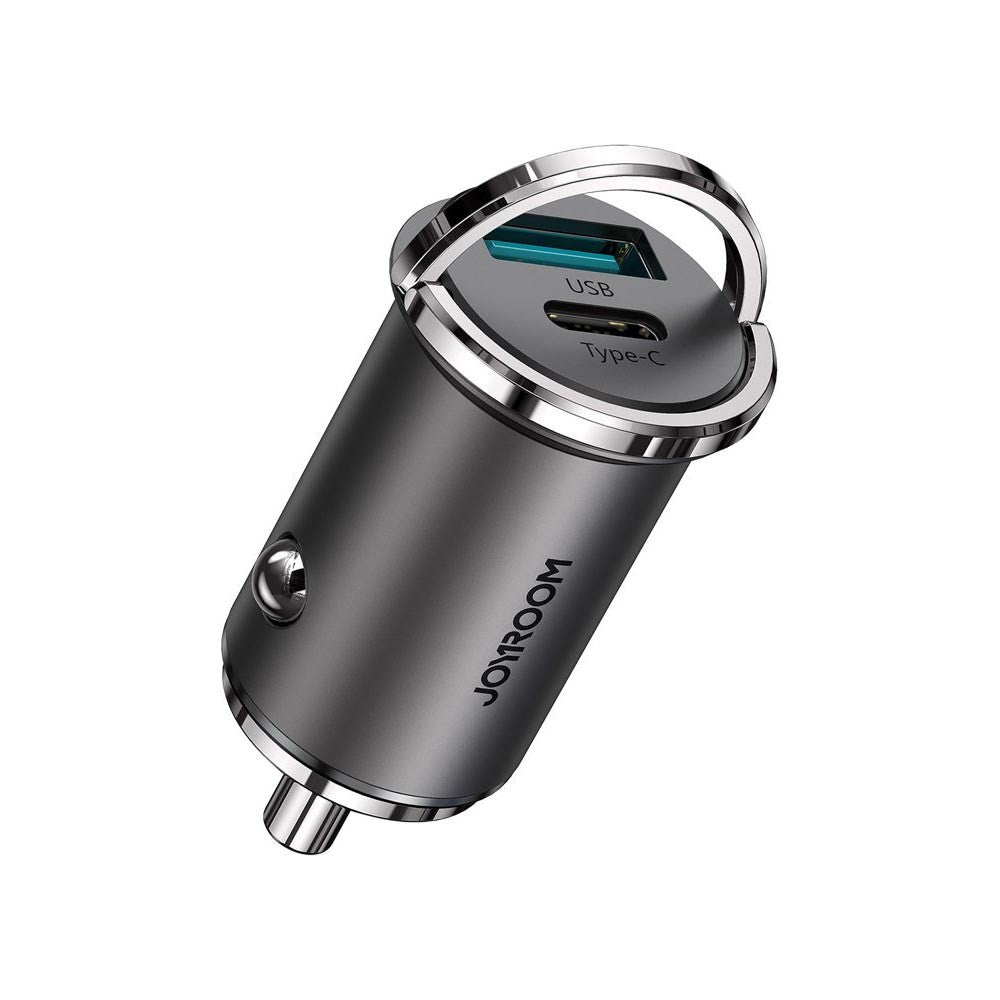 Φορτιστής Αυτοκινήτου Joyroom USB Type C / USB 45W 5A Power Delivery Quick Charge 3.0 AFC SCP Γκρι (C-A35) | www.lightgear.gr