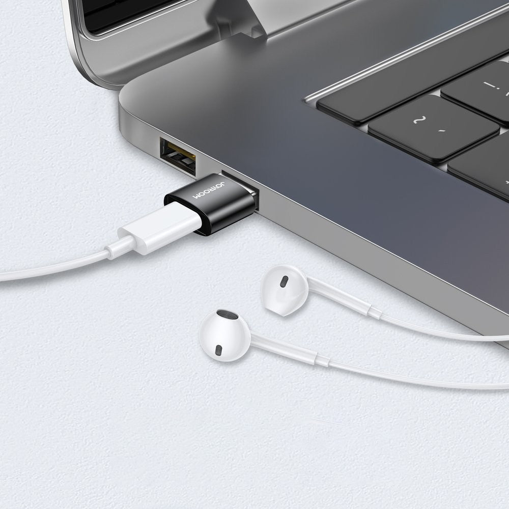 Adapter Joyroom USB Type C (Θηλυκό) σε USB (Αρσενικό) Μαύρο (S-H152 Black) 2τεμ | www.lightgear.gr