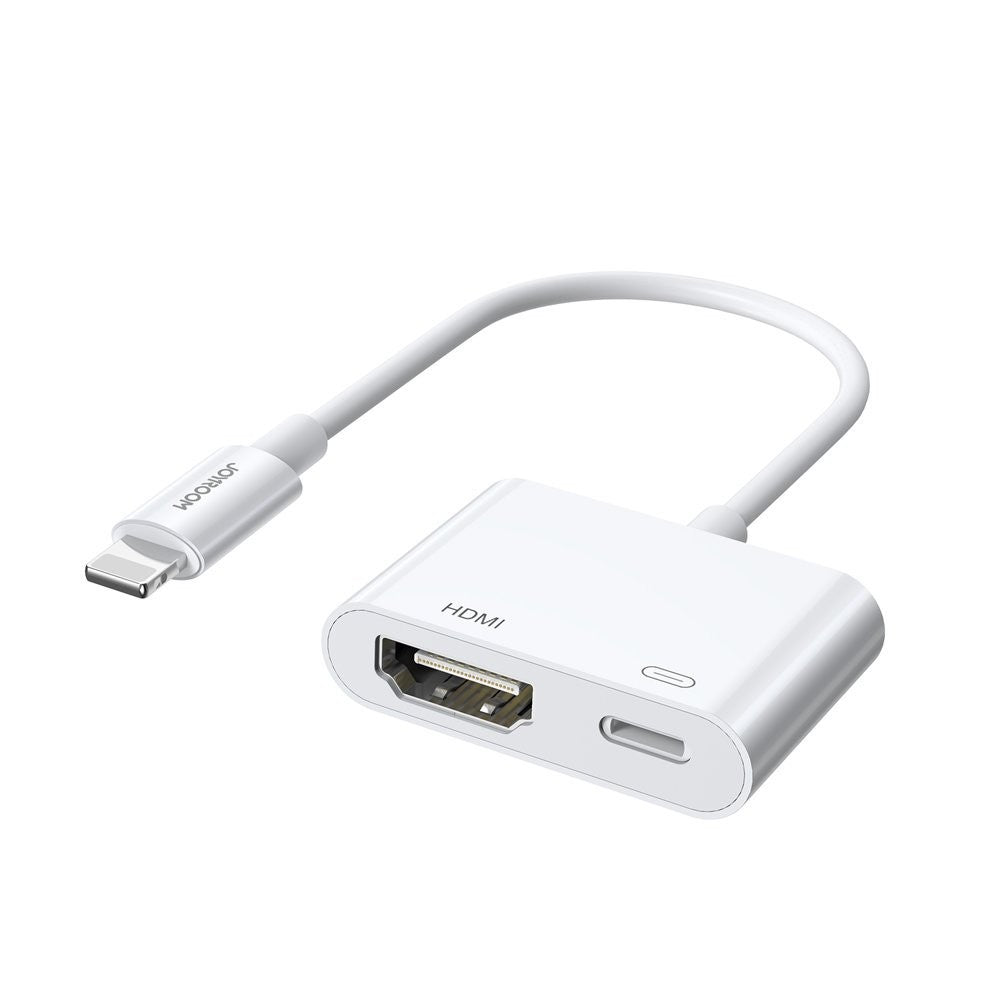 Adapter Joyroom S-H141 Lightning (Male) σε HDMI FullHD 1080p 60Hz (Female) / Lightning (Female) Λευκό | www.lightgear.gr