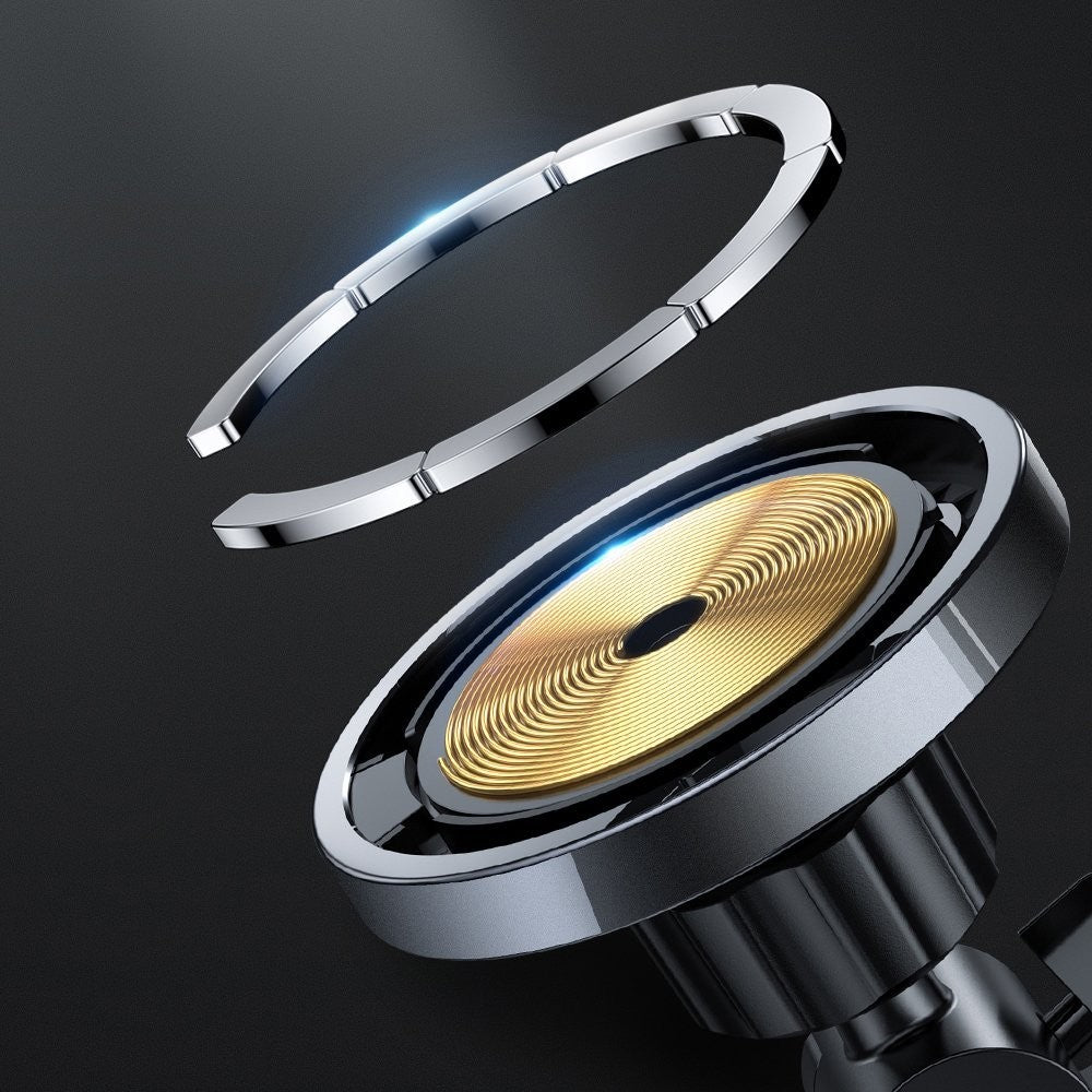 Car Magnetic Holder Qi Wireless Inductive Charger 15W Joyroom MagSafe Compatible για iPhone Μαύρο (JR-ZS240) | www.lightgear.gr