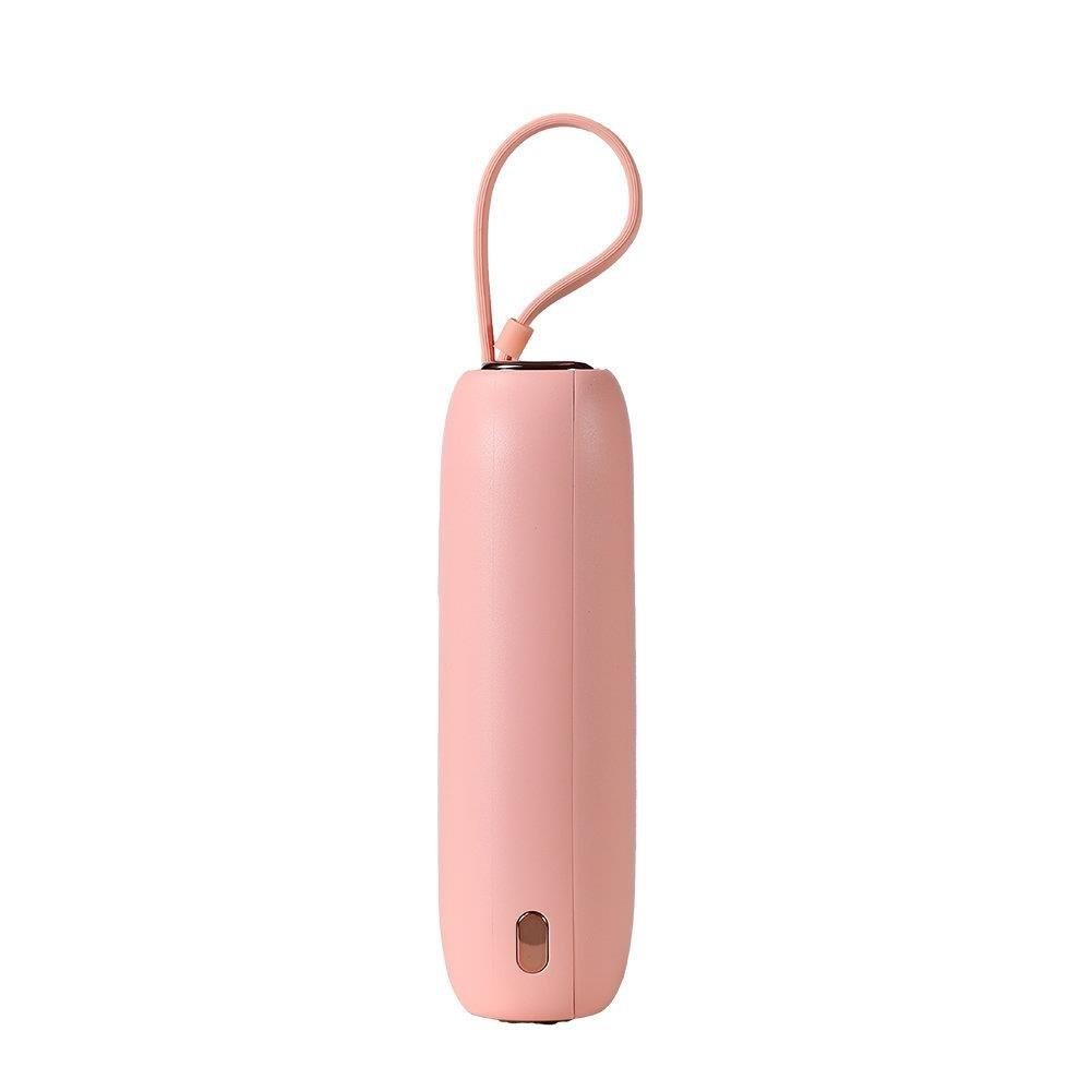 Mini Powerbank Joyroom 10000mAh Colorful Series 22.5W με 2 Ενσωματωμένα Καλώδια USB-C και Lightning Ροζ (JR-L012) | www.lightgear.gr