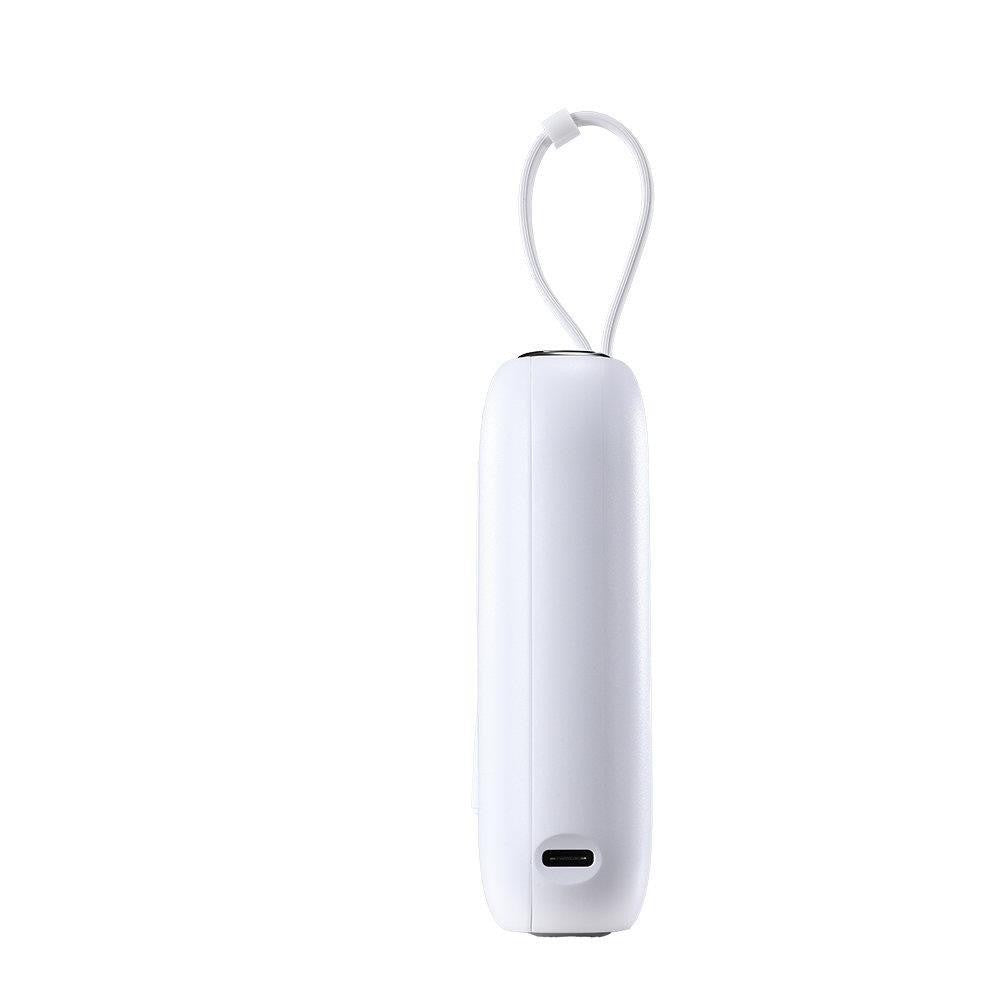 Mini Powerbank Joyroom 10000mAh Colorful Series 22.5W με 2 Ενσωματωμένα Καλώδια USB-C και Lightning Λευκό (JR-L012) | www.lightgear.gr