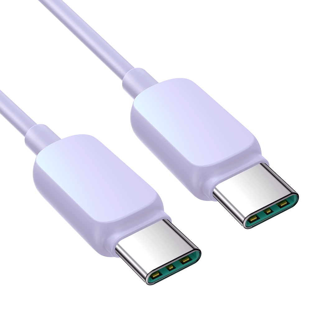 Καλώδιο USB-C / USB-C 100W Joyroom Multi-Color Series A14 1.2m Μωβ | www.lightgear.gr