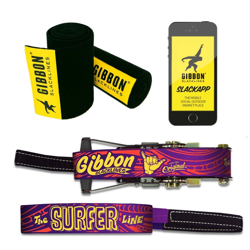 Ιμάντας Ισορροπίας Slackline Gibbon Surferline Treewear Σετ | www.lightgear.gr