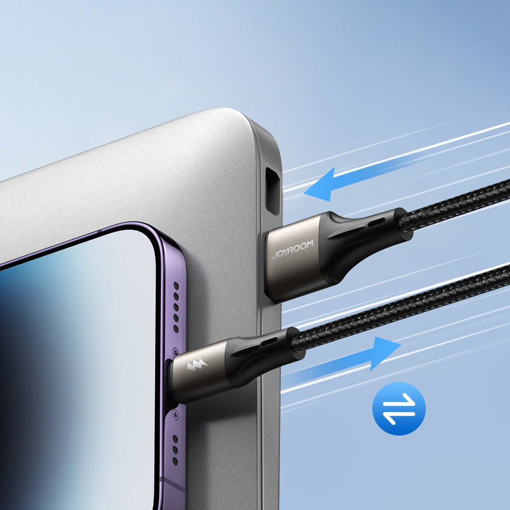 Καλώδιο Joyroom Light-Speed Series S-A25 USB-A / USB-C 100W 1.2m Μαύρο | www.lightgear.gr