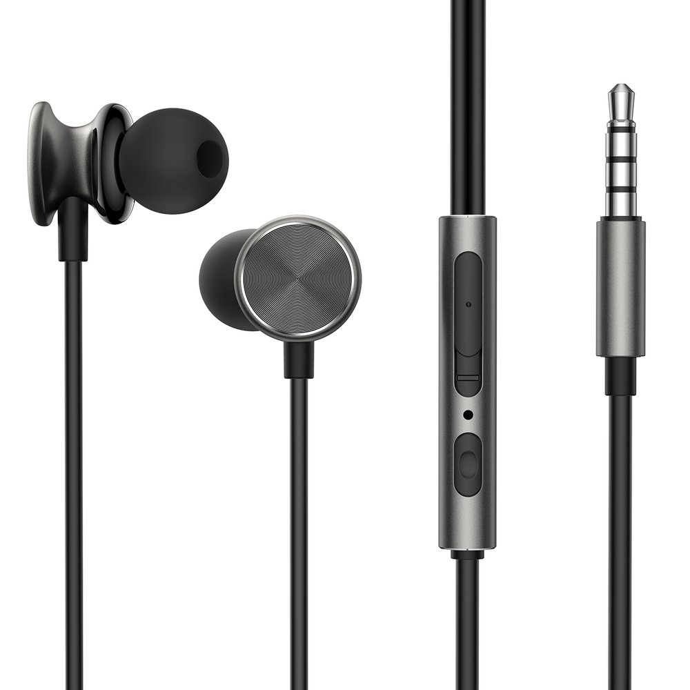 Wired In-Ear Ακουστικά Joyroom JR-EW03 Dark Gray | www.lightgear.gr