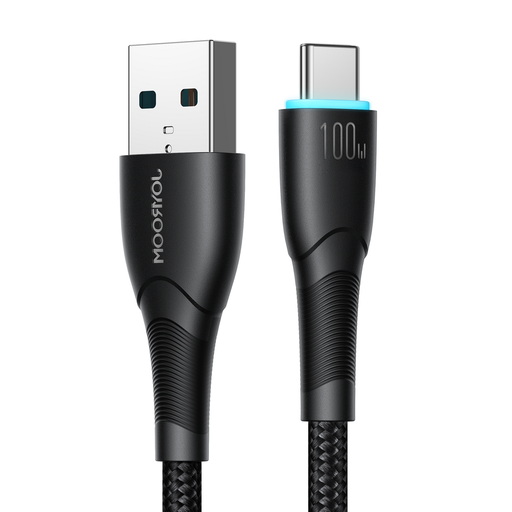Καλώδιο Joyroom Starry Series SA32-AC6 100W USB-A / USB-C 1m Μαύρο | www.lightgear.gr