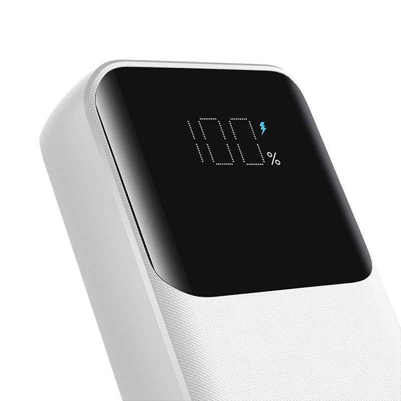 Mini Power Bank Joyroom JR-PBC06 30W 10000mAh με Ενσωματωμένα Καλώδια Λευκό | www.lightgear.gr
