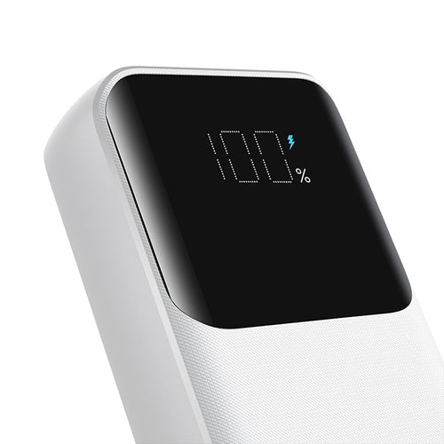 Mini Power Bank Joyroom JR-PBC06 30W 10000mAh με Ενσωματωμένα Καλώδια Λευκό | www.lightgear.gr