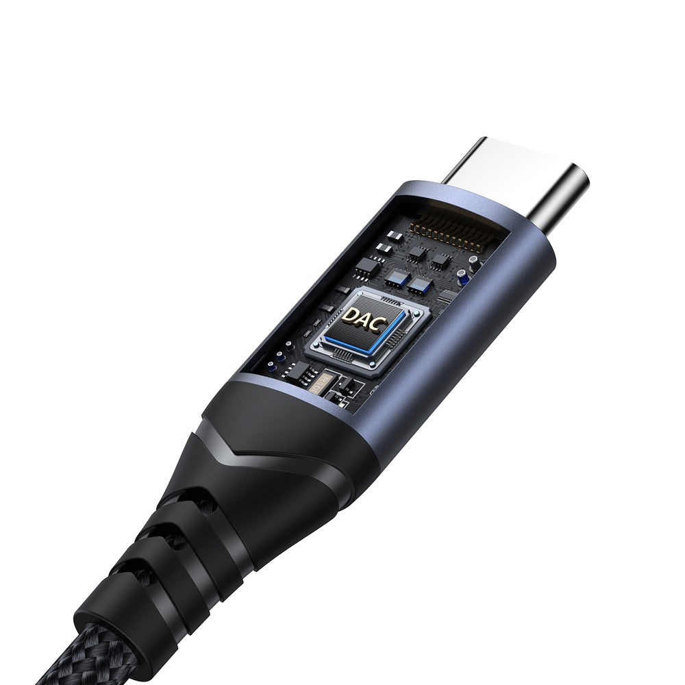 USB-C DAC Adapter Joyroom SY-C01 σε 3.5mm Mini Jack Μαύρο | www.lightgear.gr