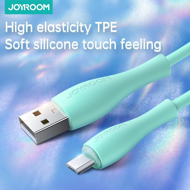 Bowling Data Cable Joyroom S-2030M8 USB-A / Micro USB 3A 2m Πράσινο | www.lightgear.gr