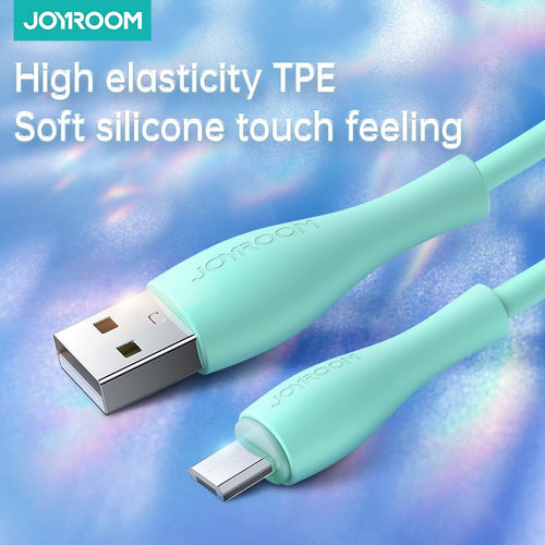 Bowling Data Cable Joyroom S-2030M8 USB-A / Micro USB 3A 2m Πράσινο | www.lightgear.gr