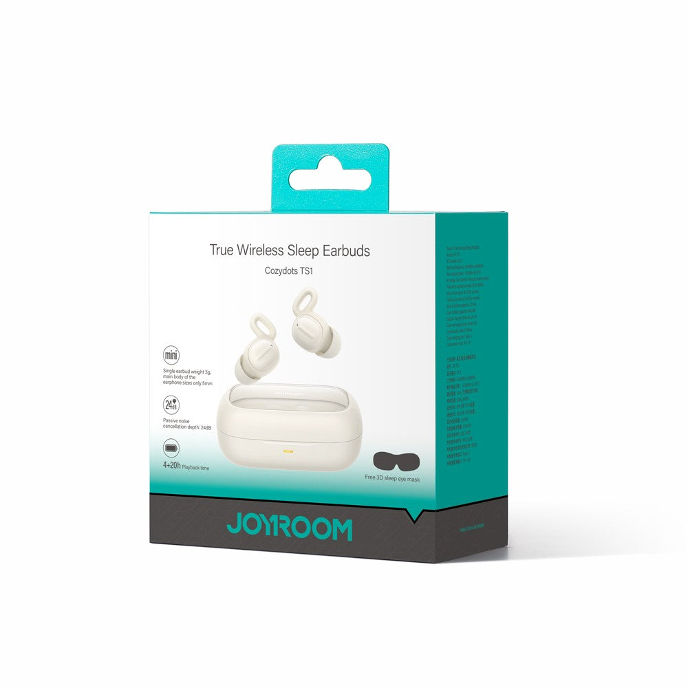 TWS Ακουστικά Joyroom JR-TS1 Cozydots Series με Bluetooth 5.3 και Noise Cancellation Λευκό | www.lightgear.gr