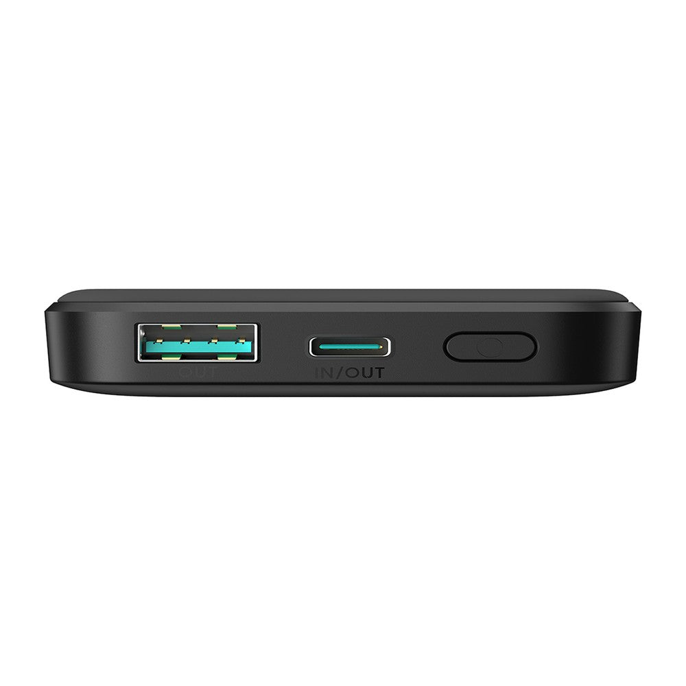 Powerbank Joyroom JR-W020 Mini 5000mAh USB-A USB-C Inductive 20W Μαύρο + Καλώδιο USB-C / USB-C | www.lightgear.gr